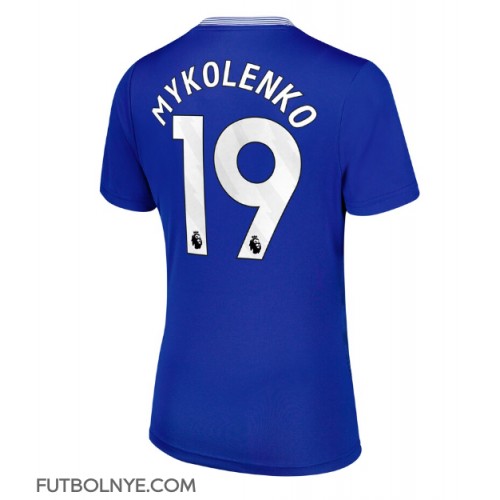 Camiseta Everton Vitaliy Mykolenko #19 Primera Equipación para mujer 2024-25 manga corta